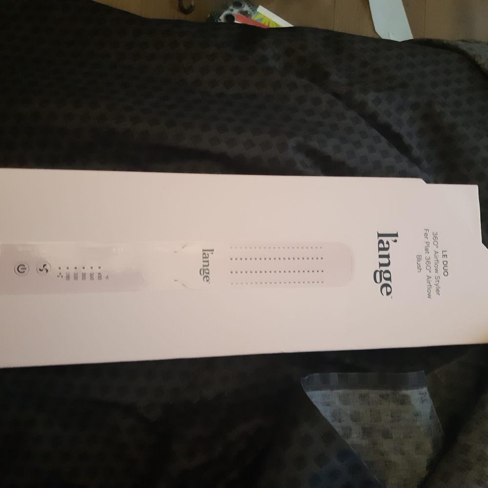 L'ange White Hair Straightener Brush